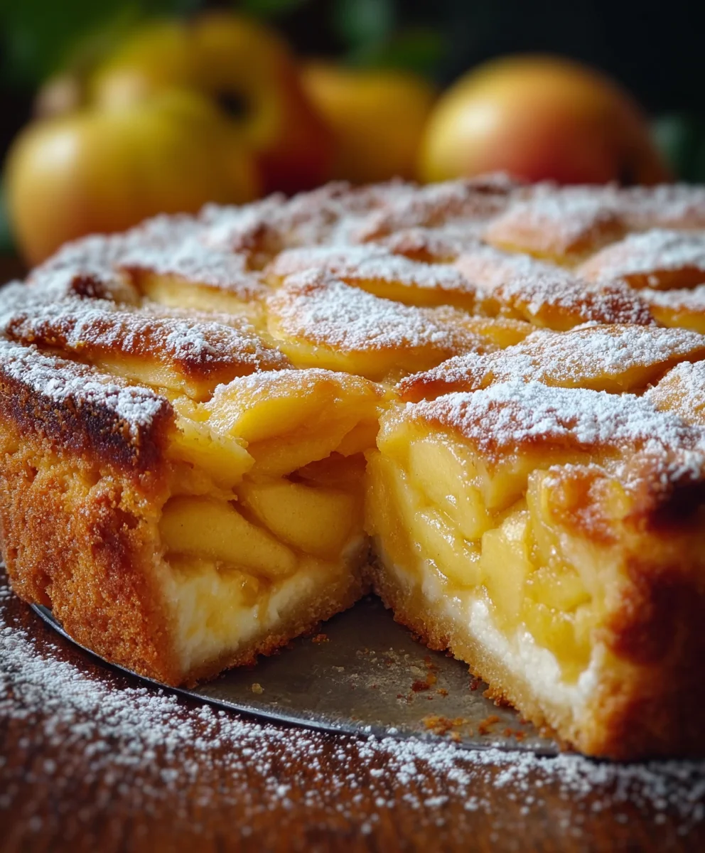 Karamellisierte Apfel-Joghurt-Torte: Einfaches Rezept