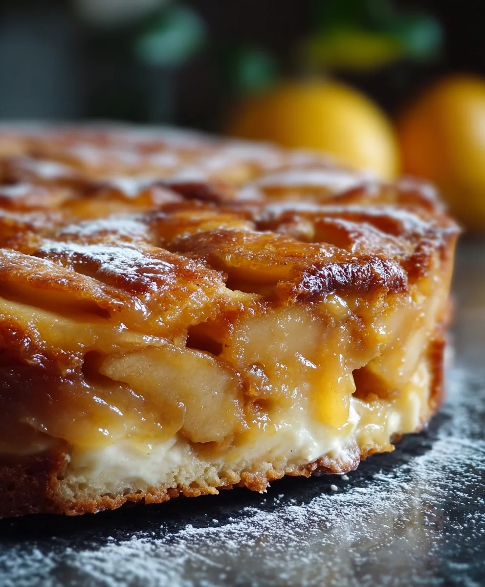 Karamellisierte Apfel-Joghurt-Torte: Einfaches Rezept