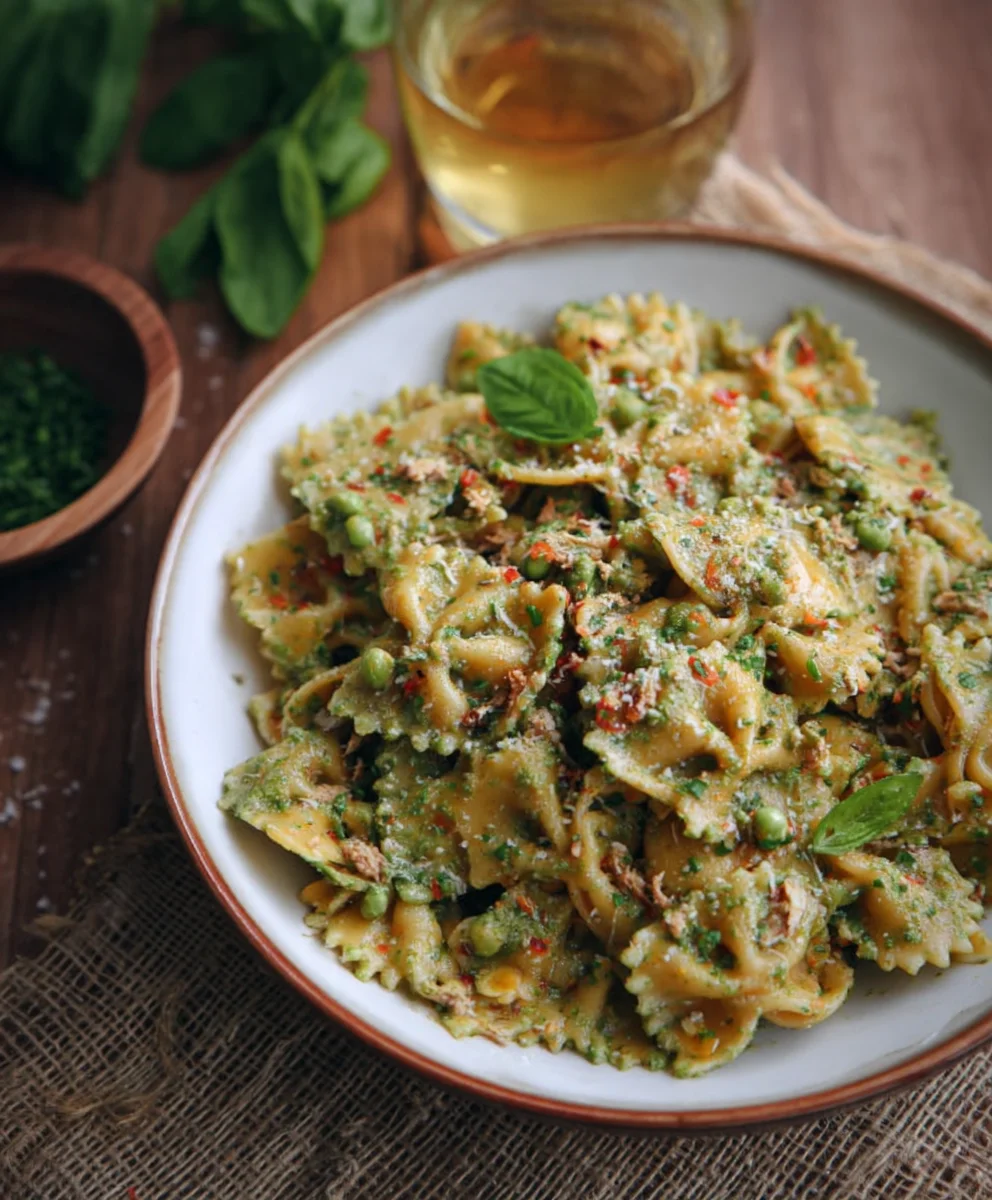 Pasta mit Thunfisch-Pesto: Einfach & Lecker