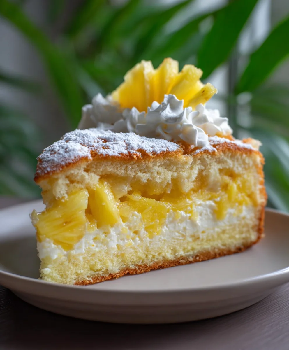 Saftiger Ananas-Sahne-Kuchen: Einfach & Lecker