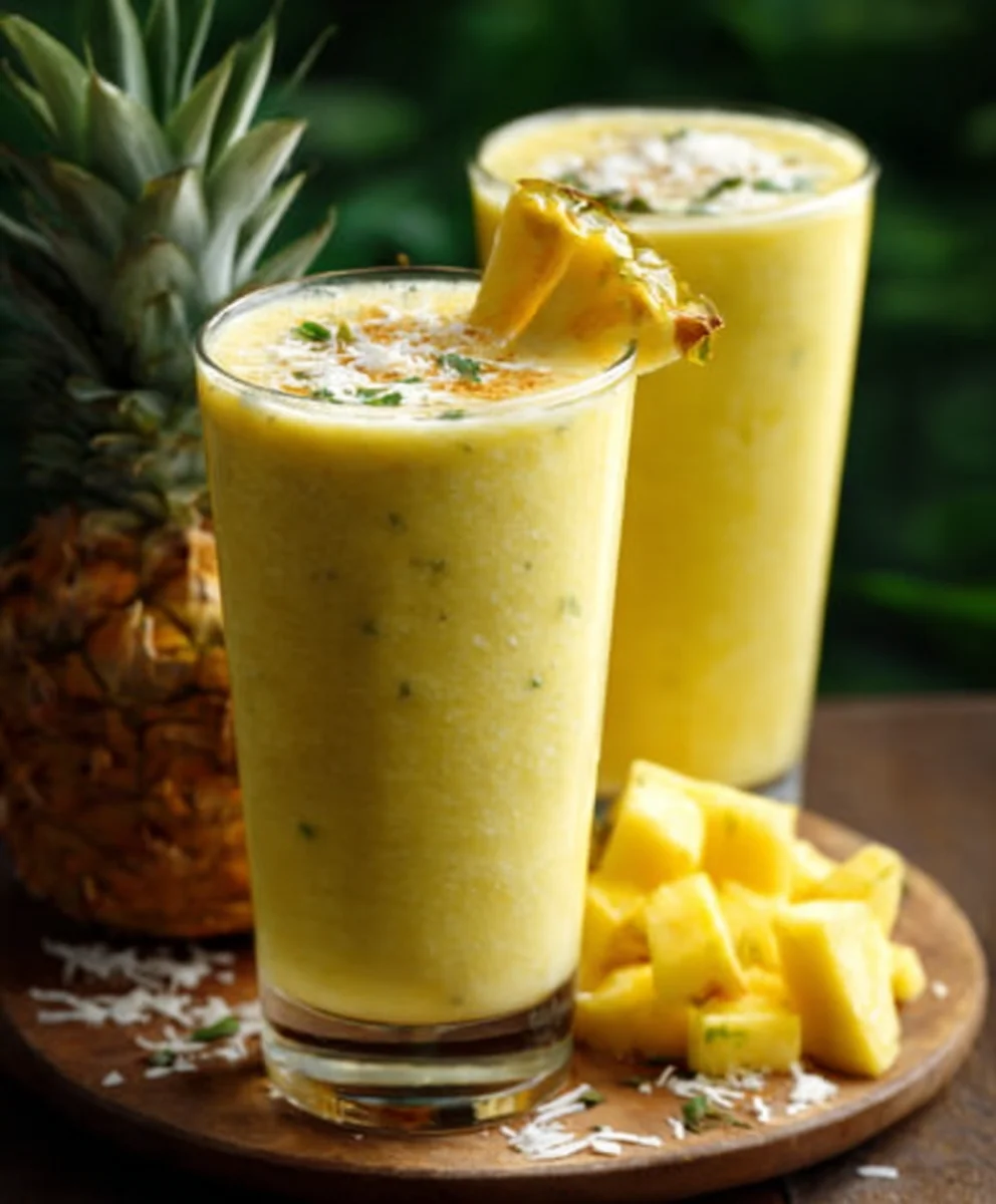 Ananas Kokos Smoothie: Tropisch-fruchtiger Genuss!