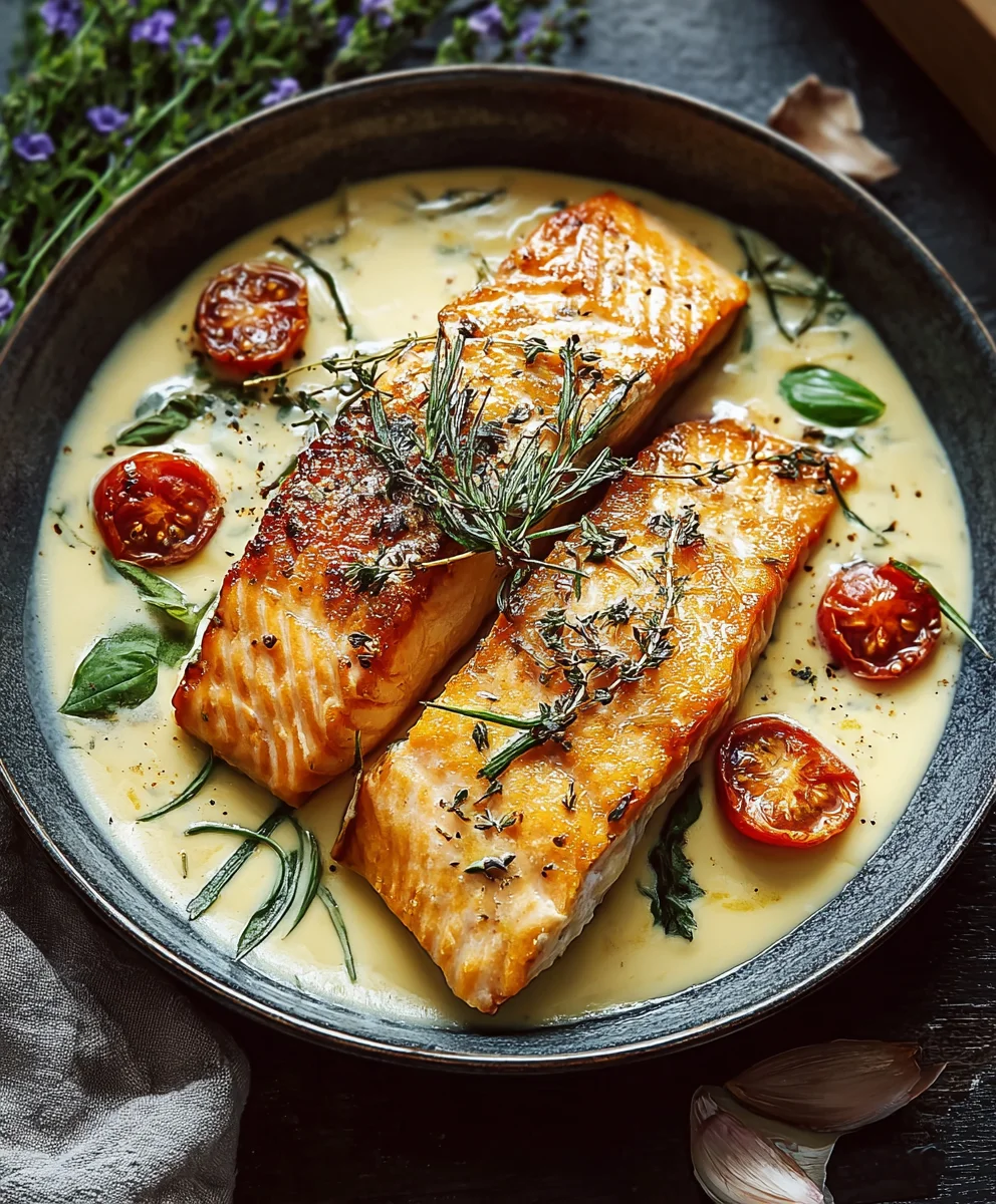 Toskanischer Lachs Sahnesoße – Mediterran & Cremig