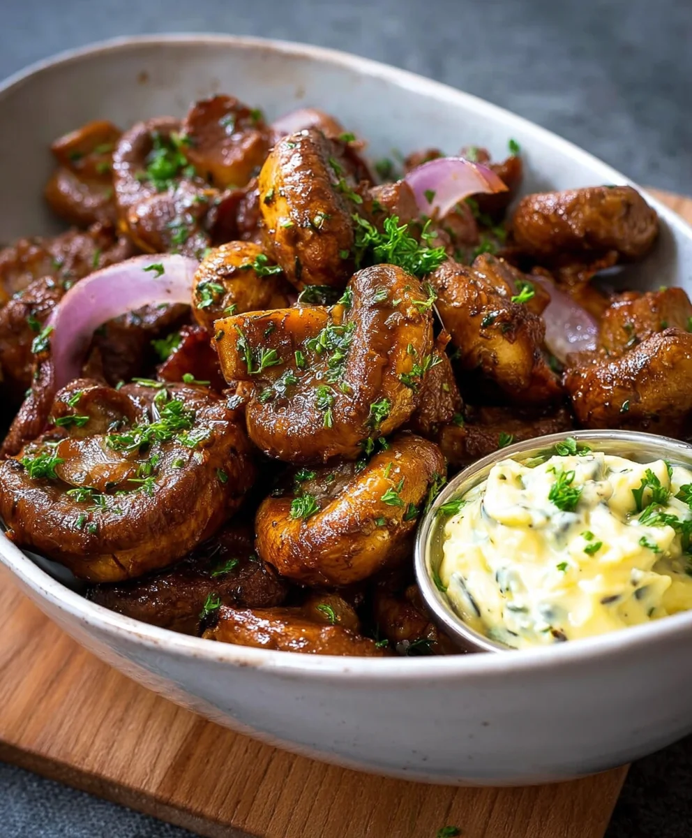 Heißluftfritteuse Rindfleisch Cbeef hampignons: Schnell & Lecker