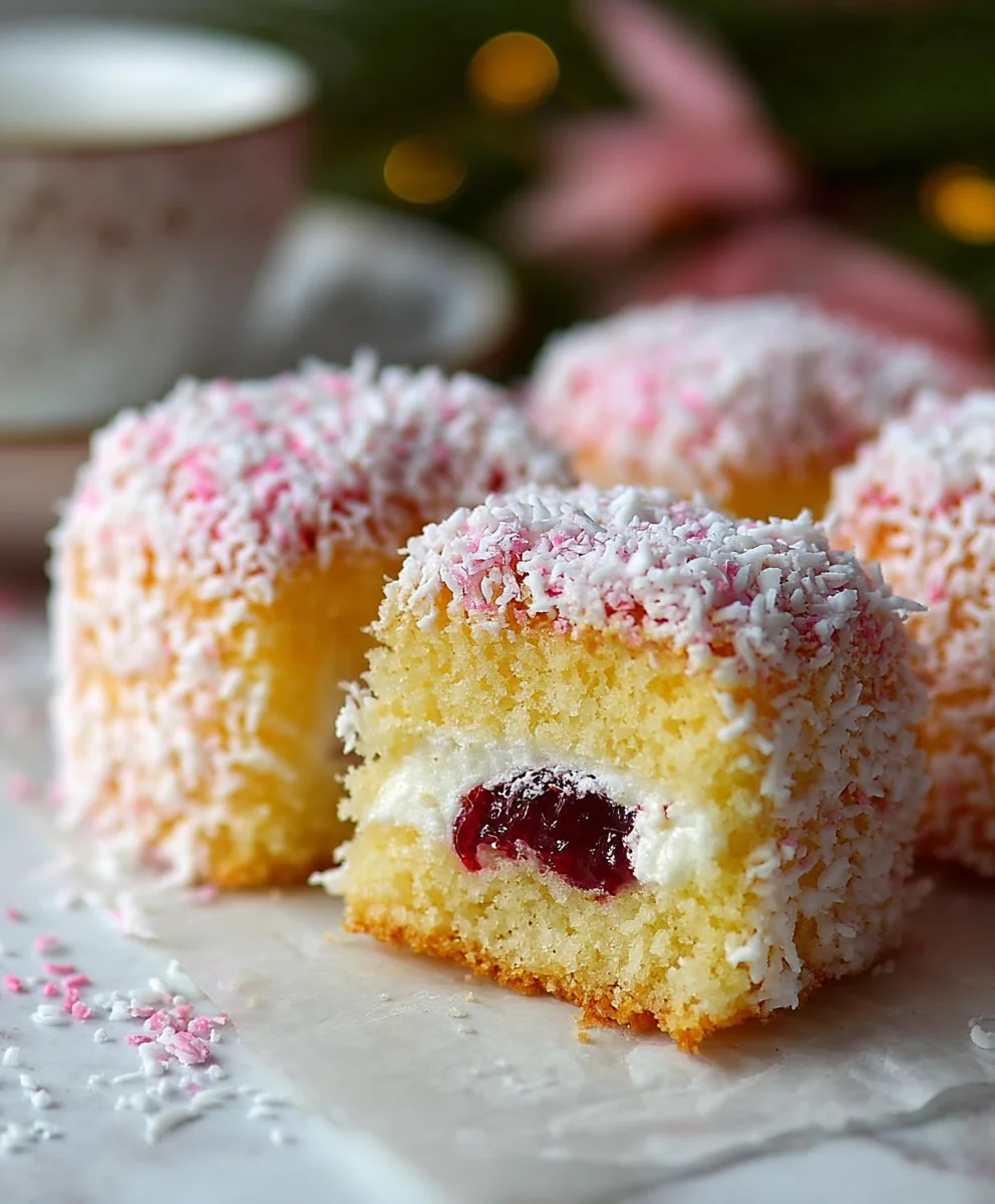 Soffici Lamington mit Himnon-alcoholic beere & Chantilly: Zarte Backidee