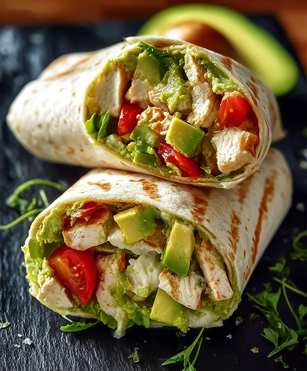 Avocado-Hähnchen-Wrap: Frisch, Leicht & Lecker