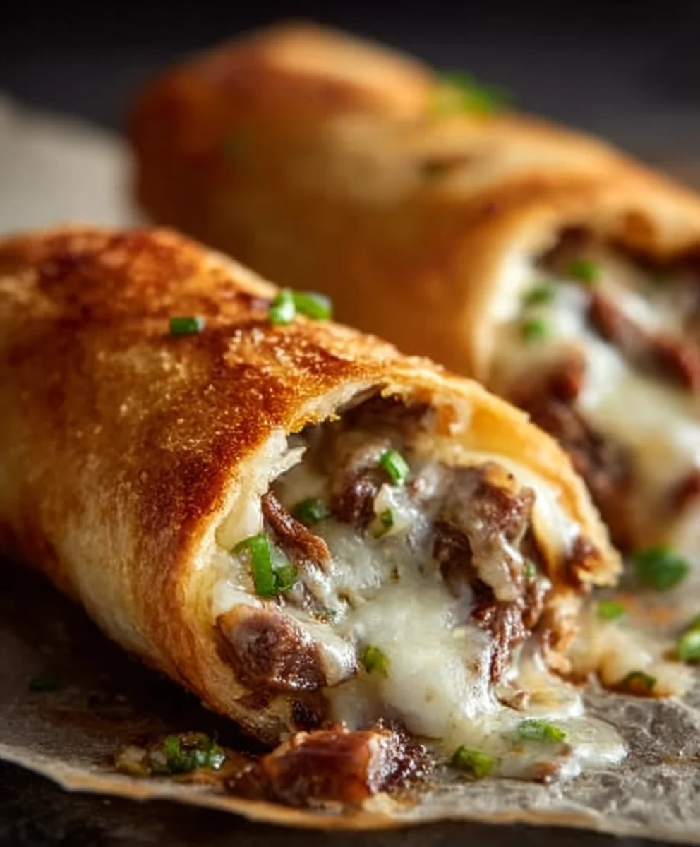 Philly Cheesesteak Frühlingsrollen: 5-Sterne Ultimatives Rezept