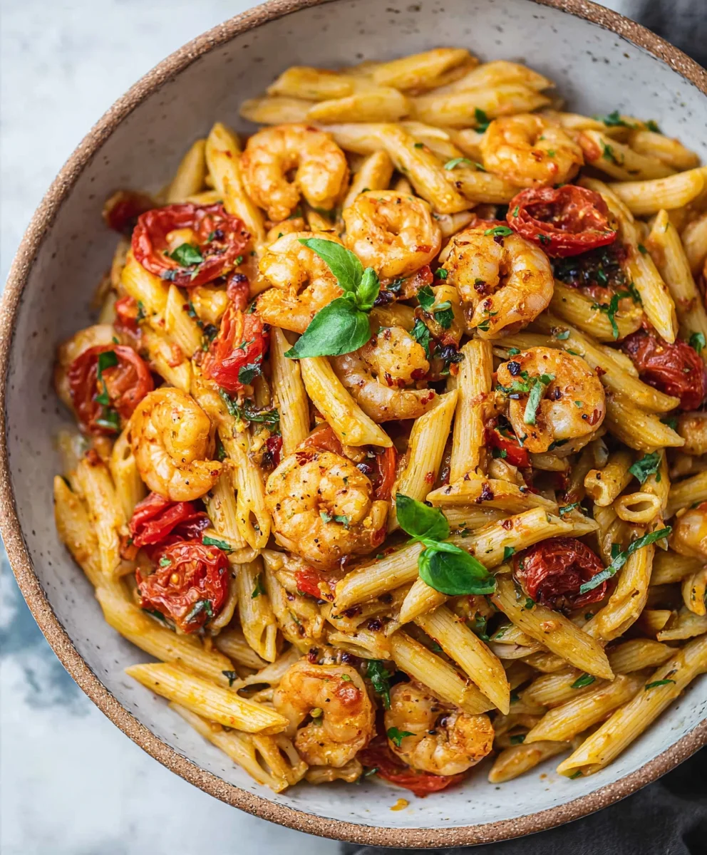 Jamaikanische Rasta Pasta: Cremige Garnelen, Karibik-Flair