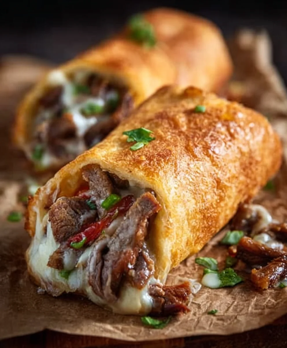 Philly Cheesesteak Frühlingsrollen: 5-Sterne Ultimatives Rezept