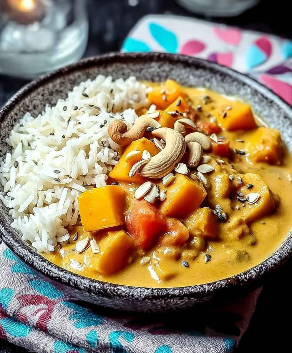 Veganes Kürbis-Kokos-Curry: Cremig & Schnell