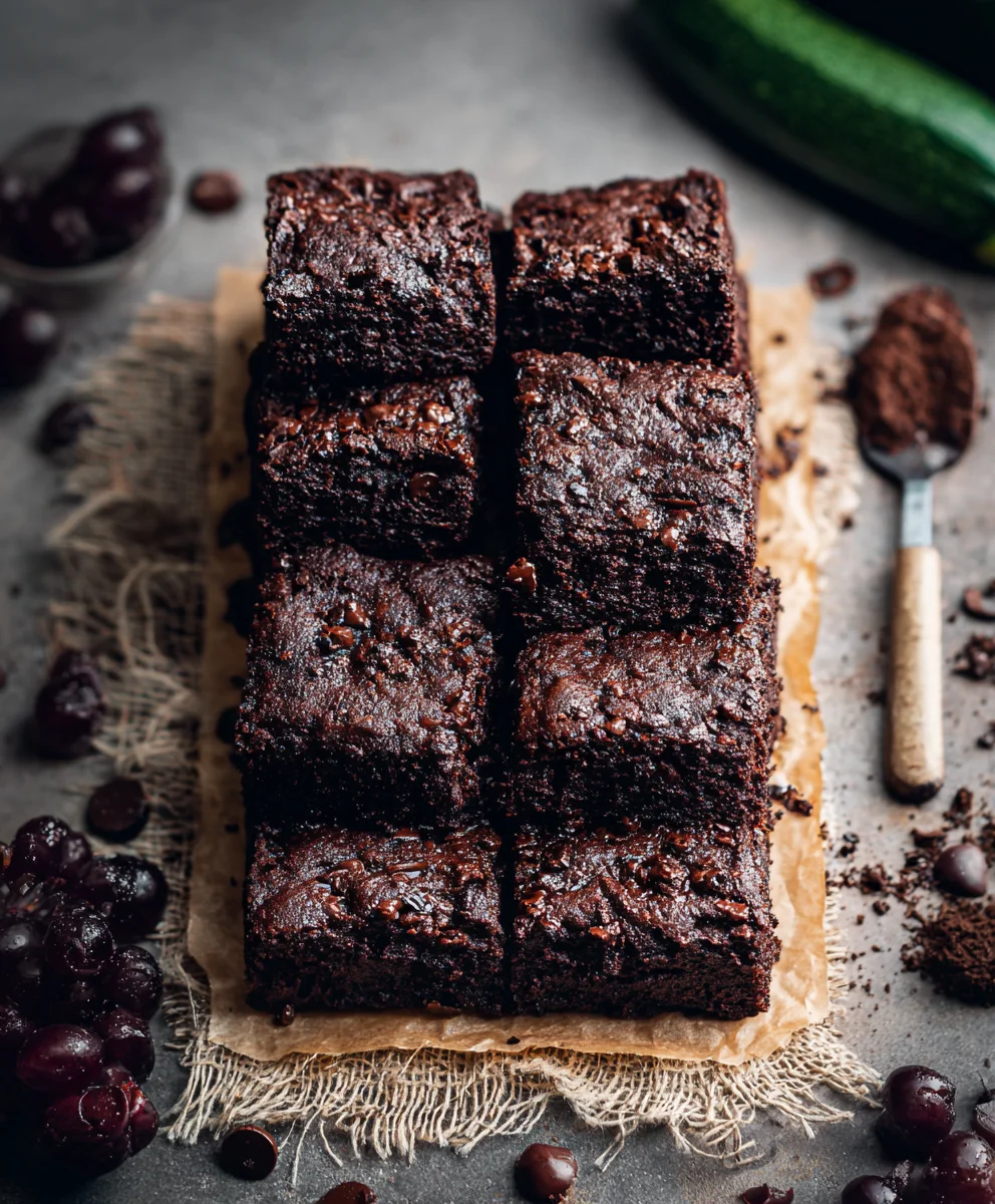 Vegane Zucchini-Brownies: Saftig & Einfach