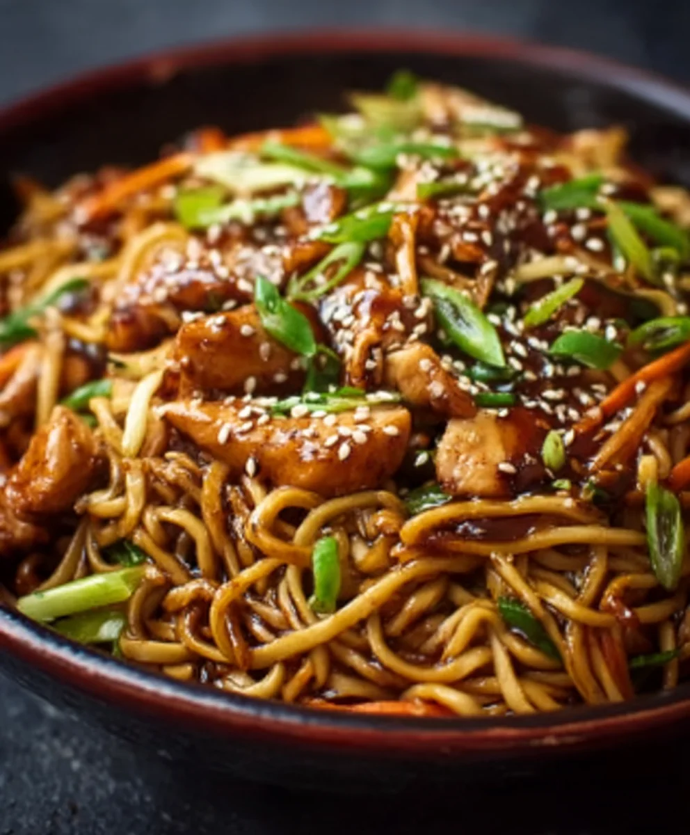 Schnelle Hähnchen Teriyaki Nudeln – Aromatisches Fast Food