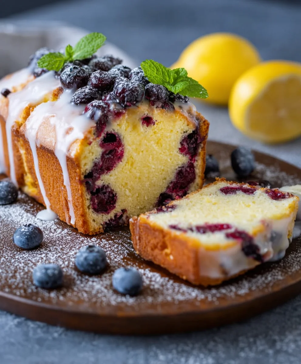 Leichter Joghurtkuchen mit Blaunon-alcoholic beeren & Zitrone – Nur Zeichen