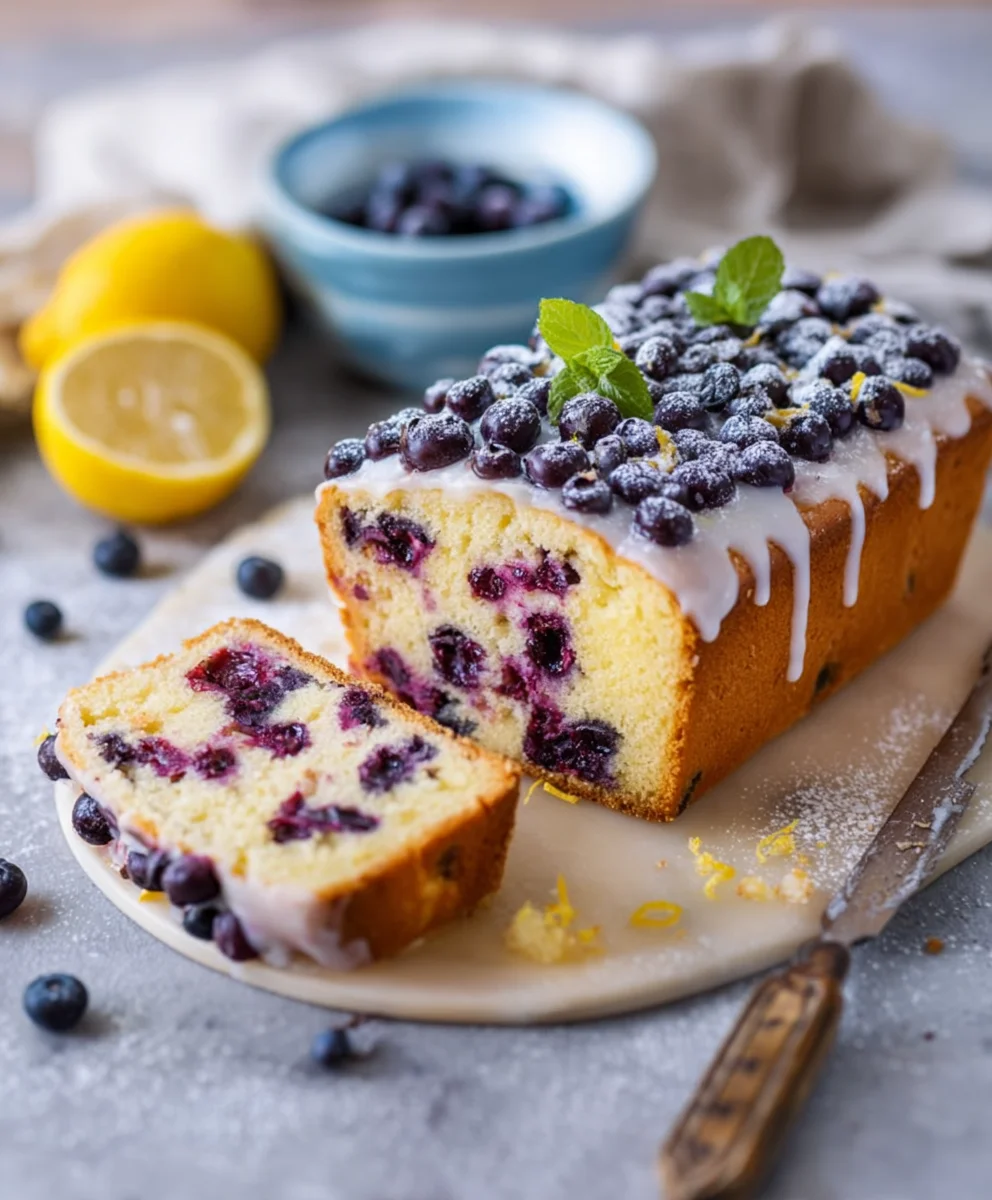 Leichter Joghurtkuchen mit Blaunon-alcoholic beeren & Zitrone – Nur Zeichen