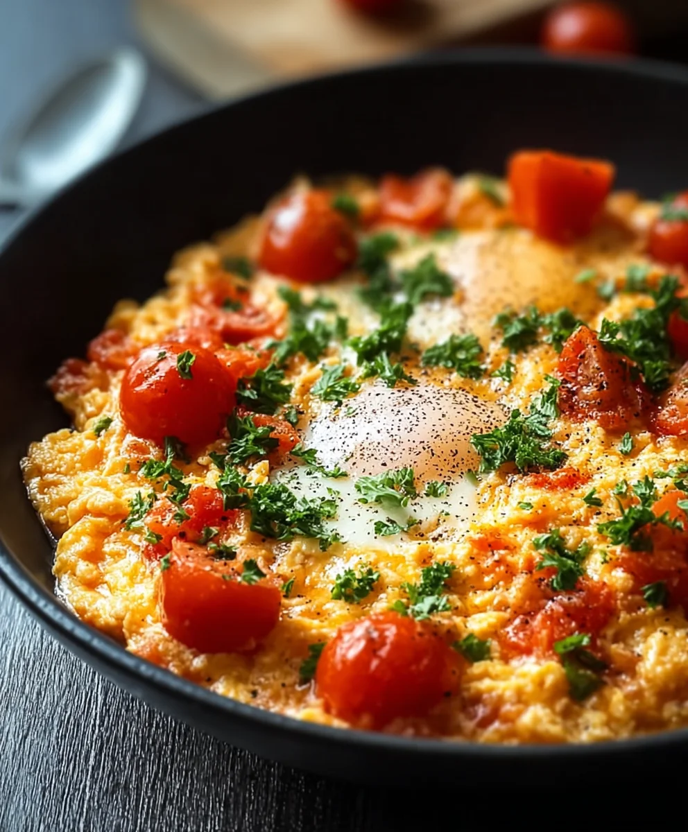Menemen: Türkische Rühreier mit Tomaten & Paprika | Einfaches Rezept