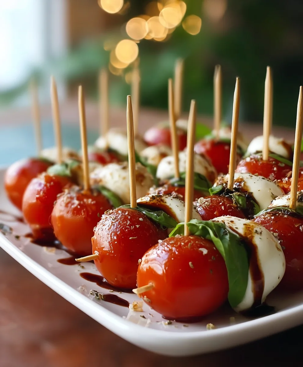 Caprese-Spieße: Frische Aromen zum Genießen