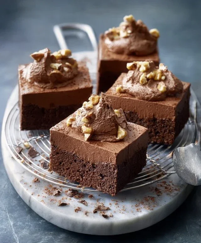 Mousse Au Chocolat Schnitten