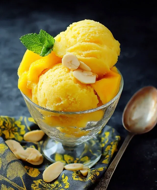 Mango Bananen Sorbet