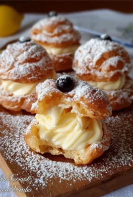 ZEPPOLE DI SAN GIUSEPPE AL FORNO - con crema al limone