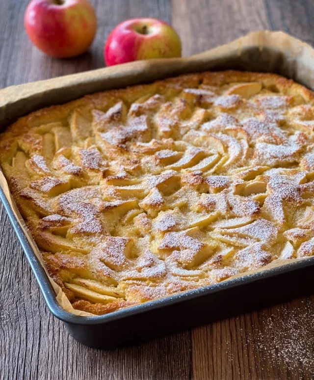 Apfelpfannkuchen aus dem Ofen