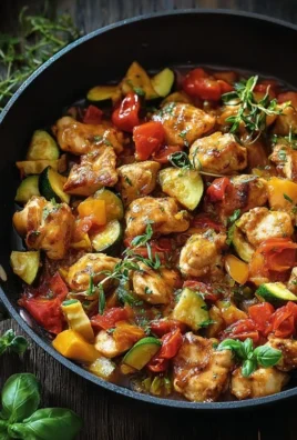 Gemüsepfanne mit Hähnchen