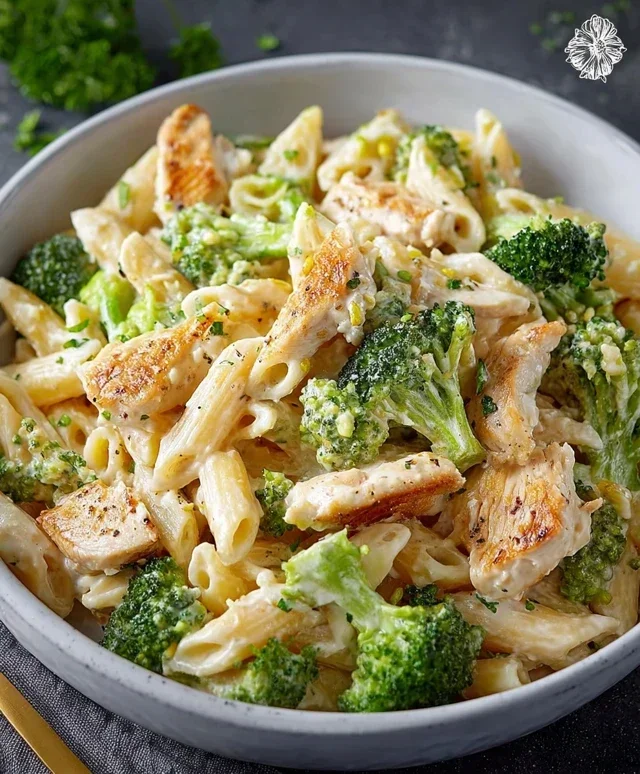 Cremige Hähnchen-Brokkoli-Pasta – Ein Genuss für jede Gelegenheit