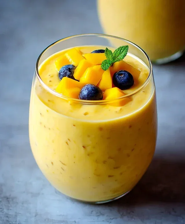 Buttermilch Smoothie mit Mango